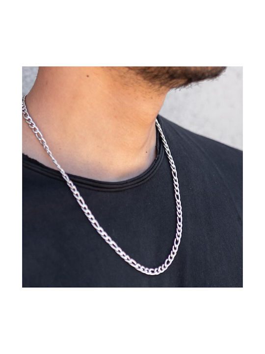 Piercing.gr Herren Kette Nacken aus Stahl Dünn Dicke 5mm und Länge 65cm