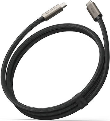 Ringke USB 3.2 Cablu USB-C bărbătesc - USB-C de sex masculin Negru 2m (PD240W)