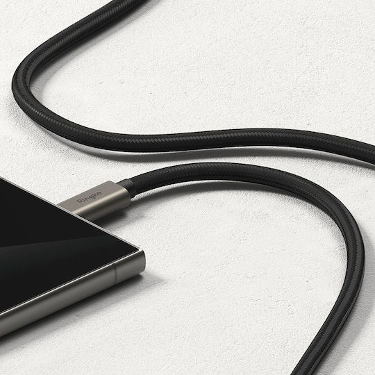 Ringke USB 3.2 Cable USB-C male - USB-C 240W PD Μαύρο 2m