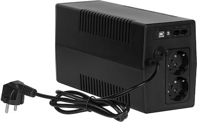 Rebel RB-4024 UPS Off-Line 850VA 480W cu 2 Schuko Prize