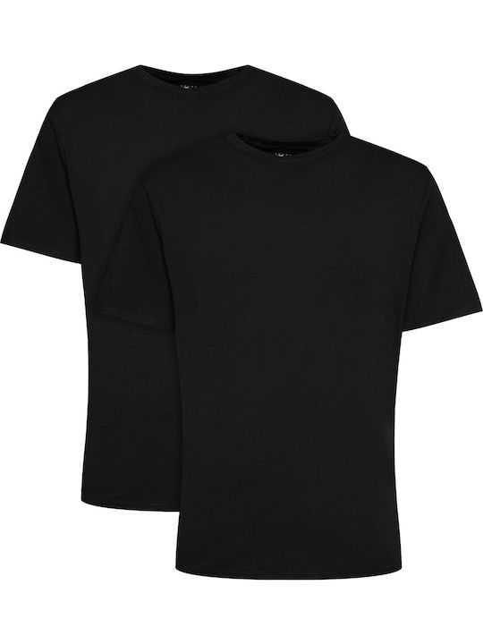 Men's Undershirts Short-sleeved Black (black) 2Pack