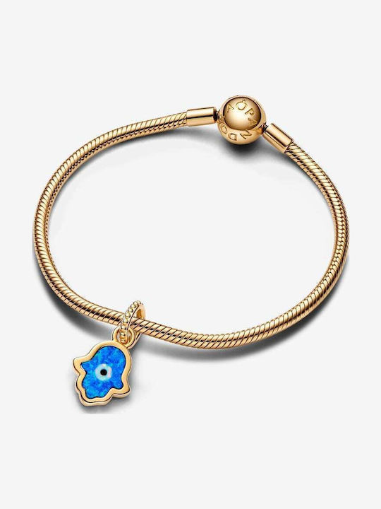 Pandora Charm Talisman Auge Vergoldet Blau