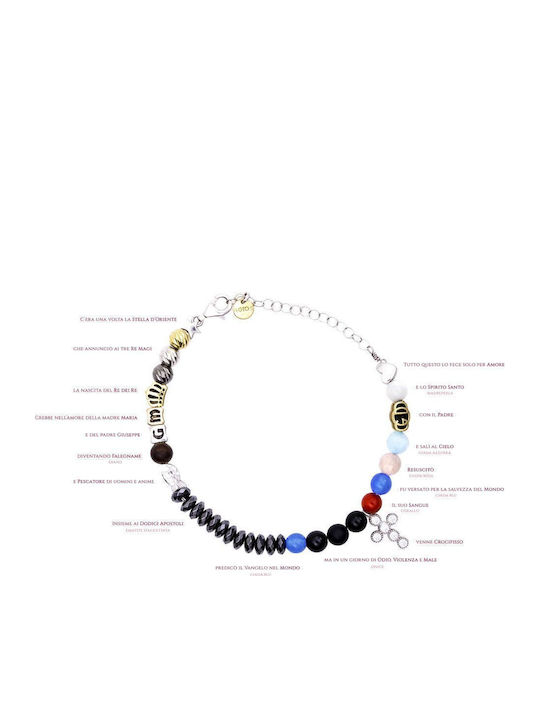 Iesus Silver bracelet 925° (code Agi 1001/b)