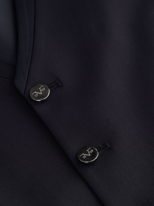 Men's Winter Suit with Vest Dark Blue