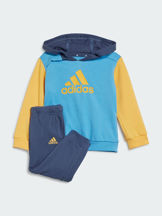 adidas Kids Sweatpants Set Blue 2pcs Colorblock