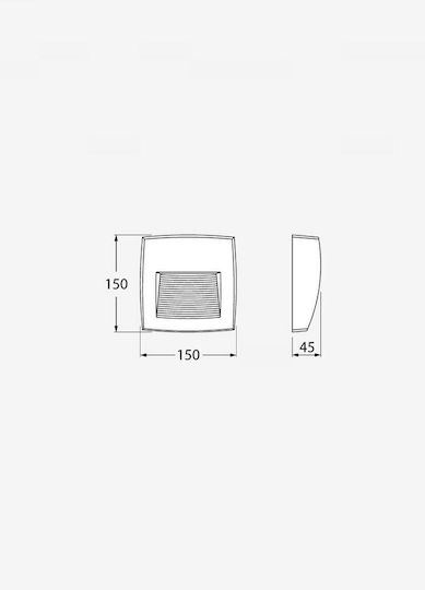 Fumagalli Lorenza 150 Επιτοίχιο Εξωτερικό Φωτιστικό LED IP55 με Ρυθμιζόμενο Λευκό Φως