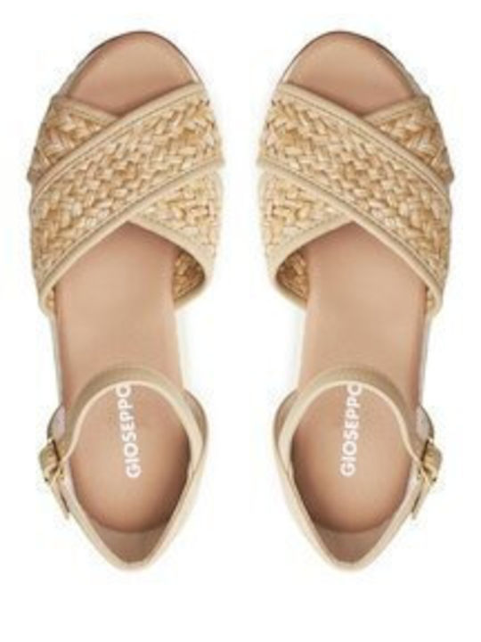 Damenplattformen Beige