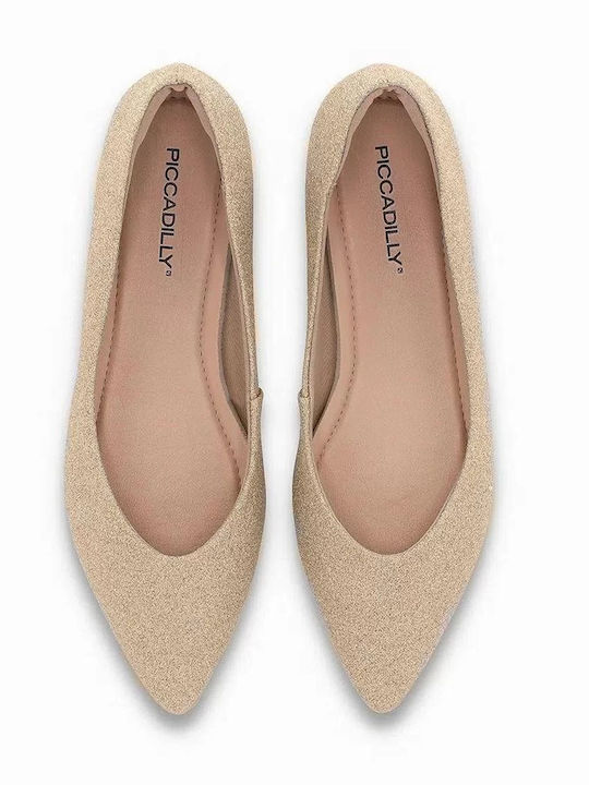 Piccadilly Damen Ballerinas in Gold Farbe