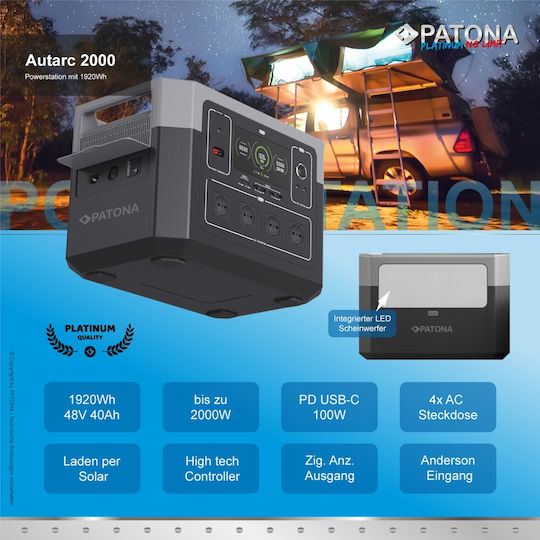 Patona Autarc 2000 Power Station 1920Wh
