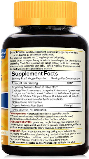 NewRhythm Probiotic 50 Billion Probiotice 60 capace