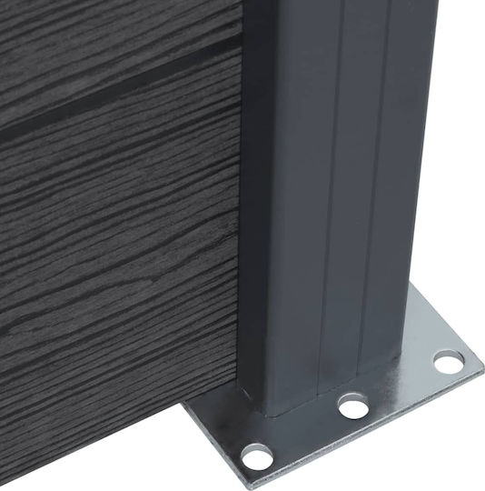 vidaXL Fence Panel from WPC in Gray Color 1.8x1.86m