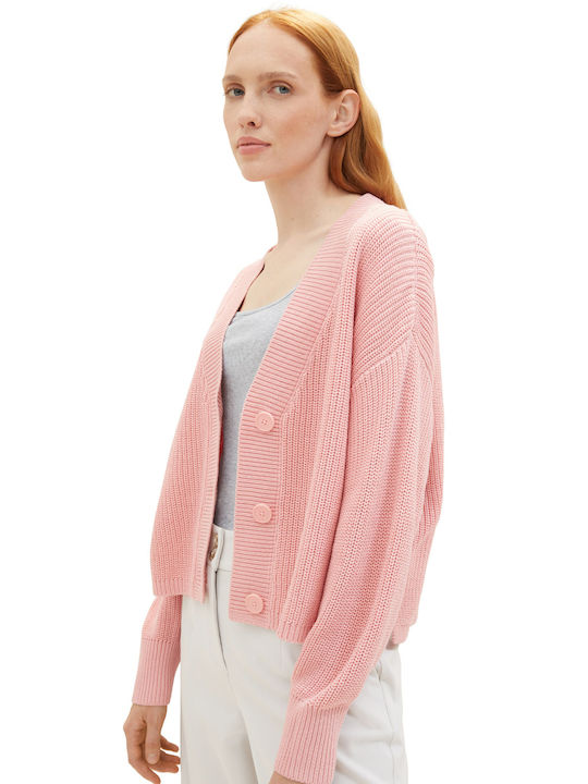 Tom Tailor Jachetă de damă tricotată în Roz Culoare