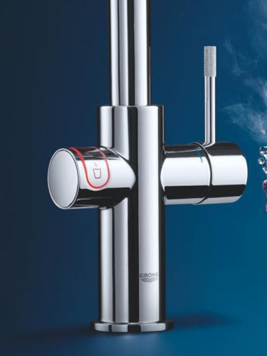 Grohe Μπαταρία Κουζίνας Πάγκου Κόκκινη