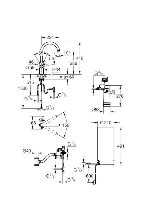 Grohe Counter Red 30079001 Grohe Counter Red 30079001
