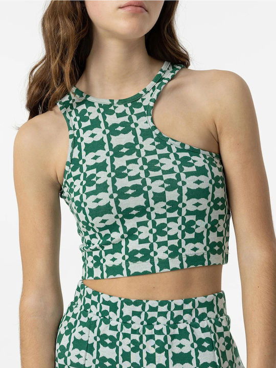 Kids Sleeveless Green  Top
