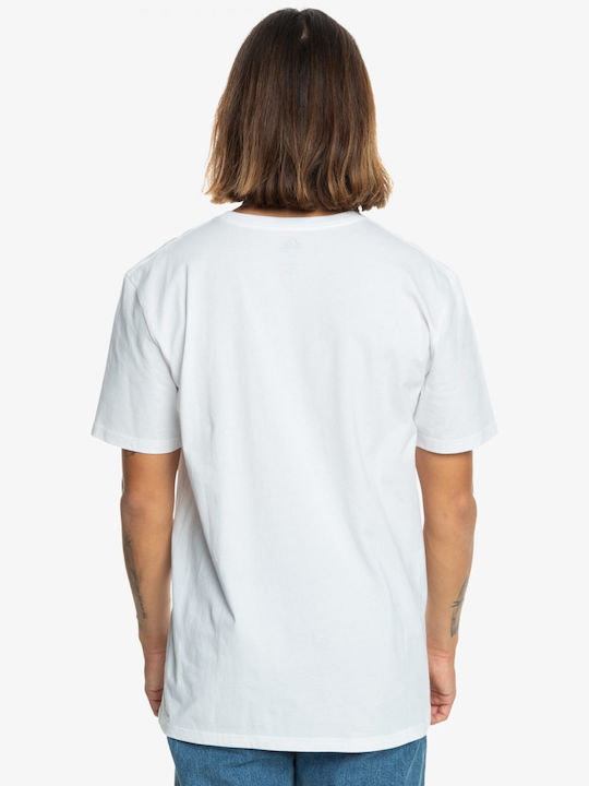 Quiksilver Ανδρικό T-shirt Κοντομάνικο Λευκό