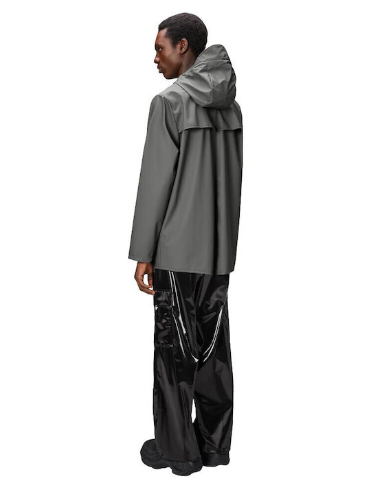 Rains 12010 Women's Short Lifestyle Jacket Waterproof for Winter Gray 450992