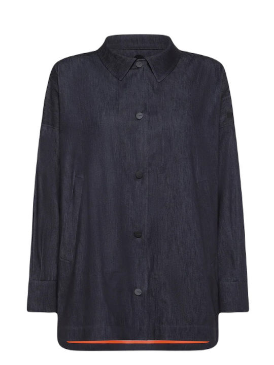 Γυναικείο Overshirt Navy Μπλε