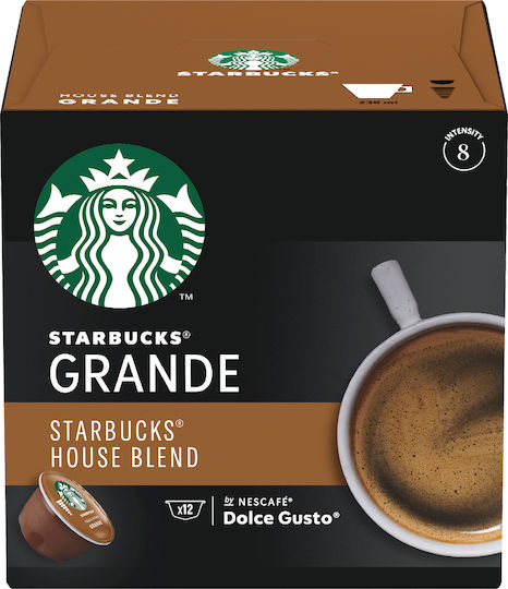 Starbucks Capsule Espresso House Blend Compatibile cu Mașina Dolce Gusto 12capace