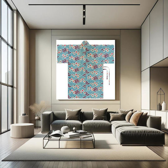 Short Robe Gemälde Stoff 110x110cm