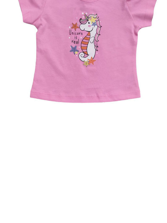 Trax Kids Set with Leggings Summer 2pcs Pink