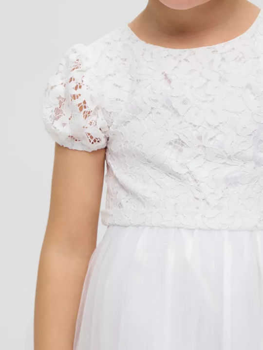 S.Oliver Kids Dress Tulle White