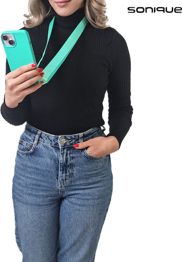 Sonique Back Cover Silicone 0.5mm with Strap Light Blue (Xiaomi Redmi Note 13 Pro 5G / Poco X6 5G)