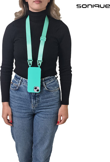 Sonique Back Cover Silicone 0.5mm with Strap Light Blue (Xiaomi Redmi Note 13 Pro 5G / Poco X6 5G)