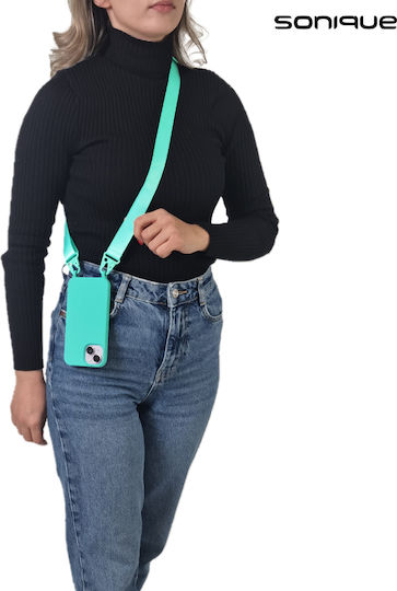 Sonique Strap Back Cover Silicon 0.5mm cu Curea Albastru deschis (Redmi Note 13 5G)