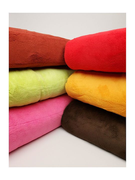 Fleece Blanket Double 220x240cm Fuchsia