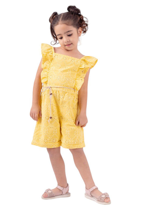 Kids' Fabric Jumpsuit Shorts/Bermudas Yellow