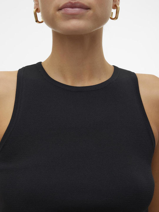 Ginny Women's Crop Top Sleeveless Black