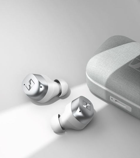 Sennheiser Momentum True Wireless 4 In-ear Bluetooth Handsfree Earphones with Charging Case White Silver