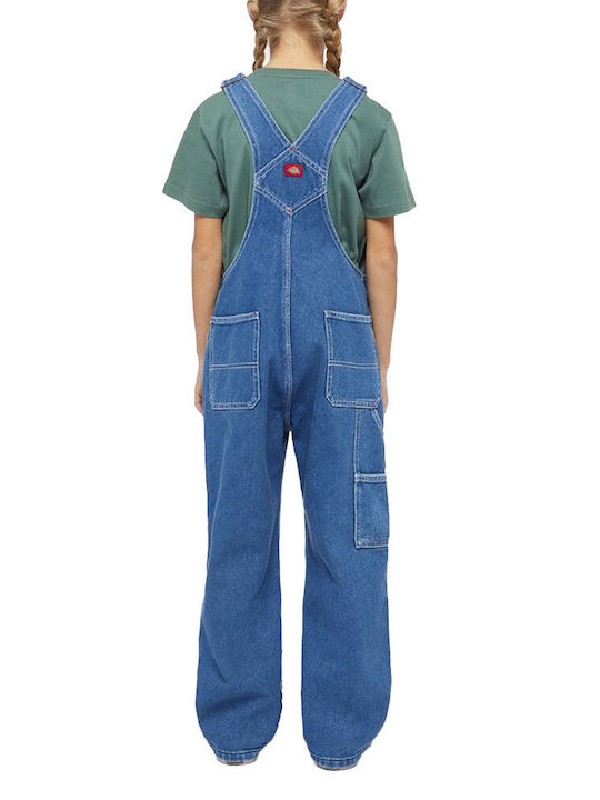 Dickies Kids Denim Jumpsuit Blue