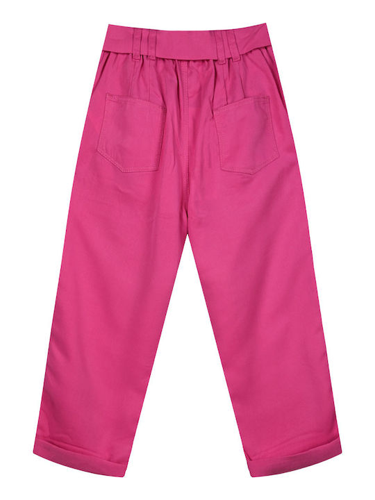 Kids' Fabric Pants Fuchsia
