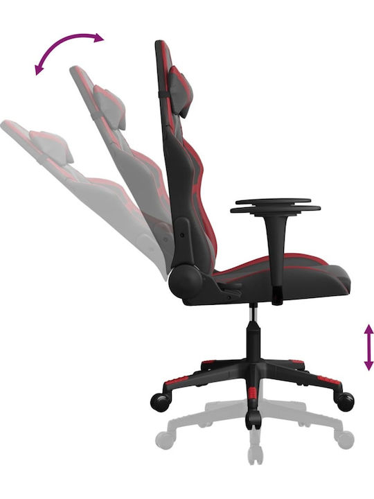 vidaXL 3143672 Καρέκλα Gaming Δερματίνης Μαύρο / Κόκκινο