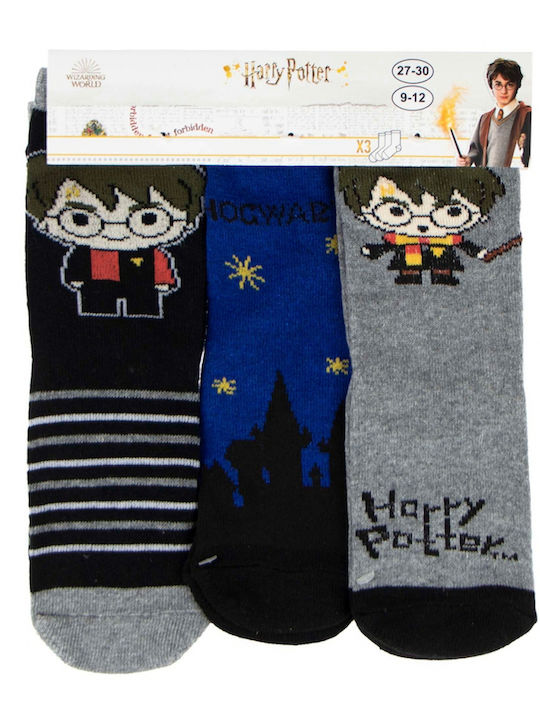 Harry Potter Παιδικές Κάλτσες Πολύχρωμες 6 Ζευγάρια