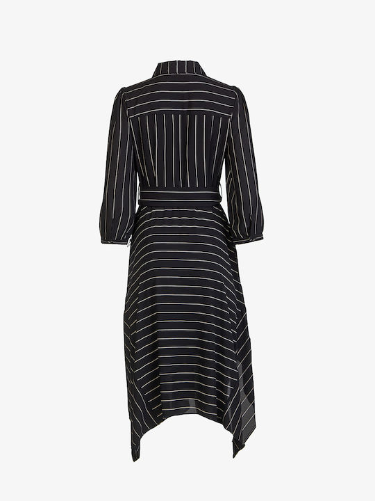 Karl Lagerfeld Mini Abendkleid Hemdkleid Schwarz