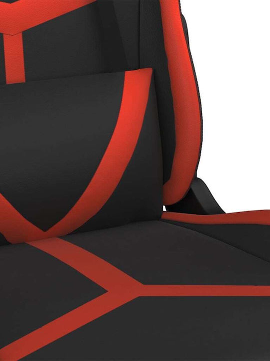 vidaXL 3143666 Καρέκλα Gaming Δερματίνης Μαύρο / Κόκκινο