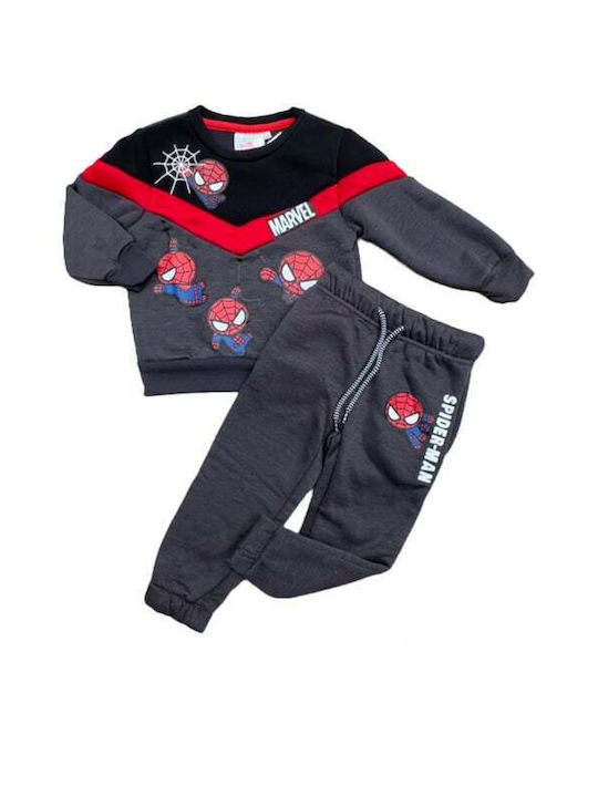 Spiderman Copilăresc Set de pantaloni de trening Anthracite grey 2buc