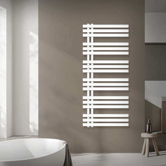 LuxeBath Towel Rail Bathroom 1400x600 White
