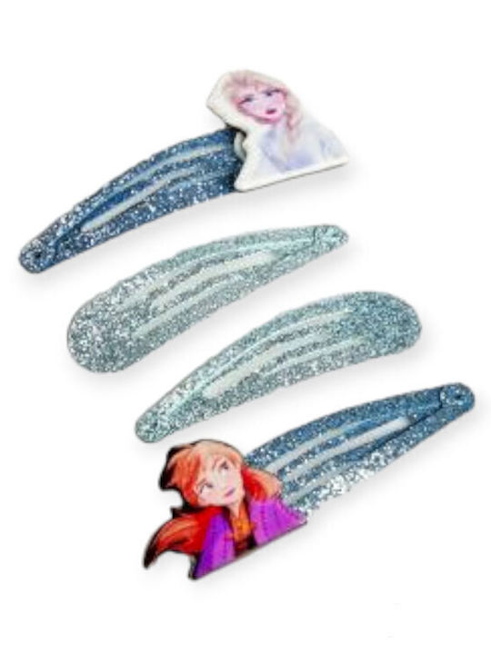 Frozen Подредба Детски Аксесоари За Коса С Щипка 4 Бройки