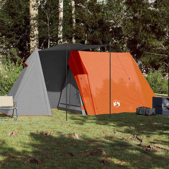 vidaXL Summer Camping Tent Grey For 3 People 190x200x170cm