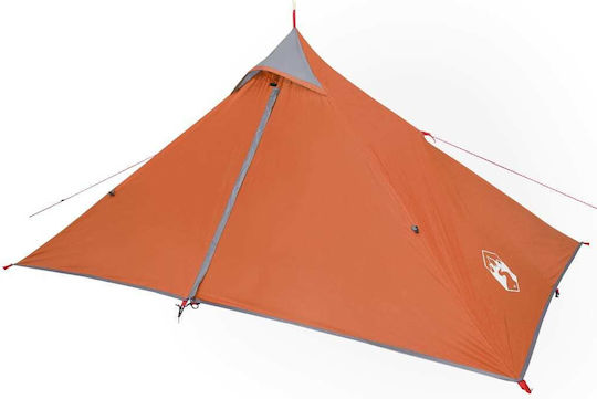 vidaXL Summer Camping Tent Teepee Grey for 1 Person 255x153x119cm