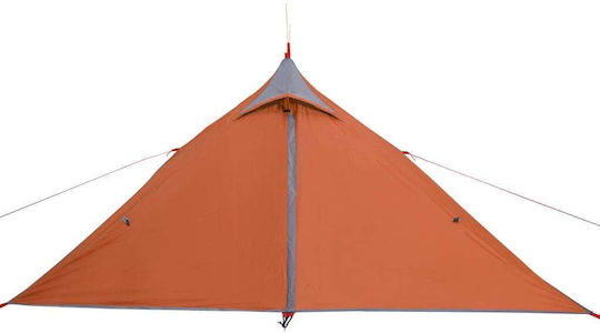 vidaXL Summer Camping Tent Teepee Grey for 1 Person 255x153x119cm