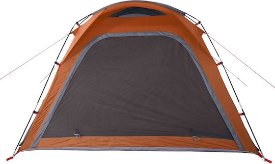 vidaXL Camping Tent Cabin Orange for 4 People 240x221x160cm
