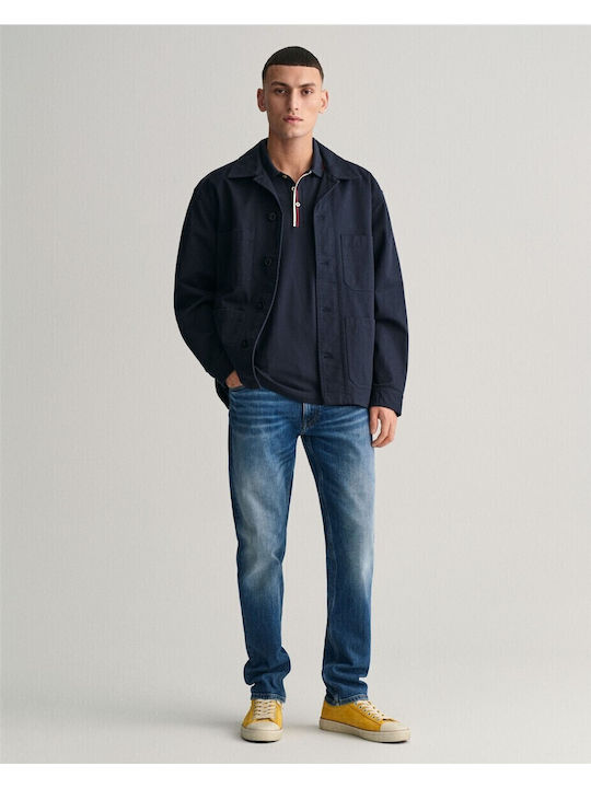 Pique Polo T-shirt Navy Blue