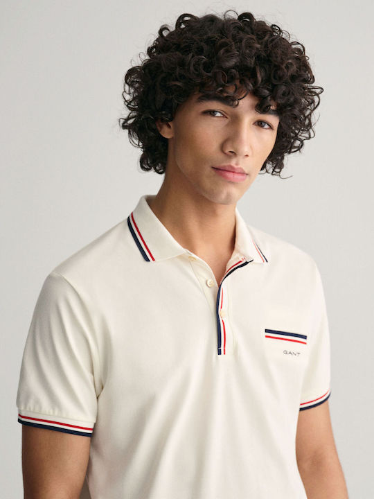 Polo T-shirt Εκρου