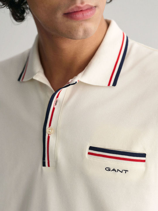 Polo T-shirt Εκρου