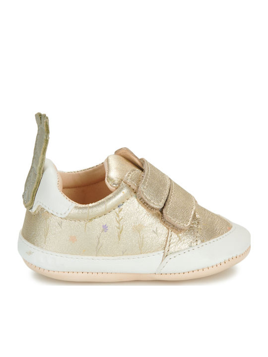 Easy Peasy Βρεφικά Sneakers Αγκαλιάς Χρυσά